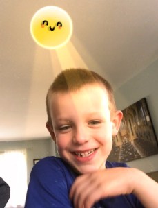 boy in funny picture