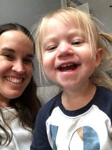 aunt and niece smiling