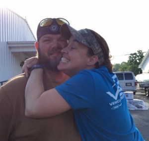 couple making funny faces